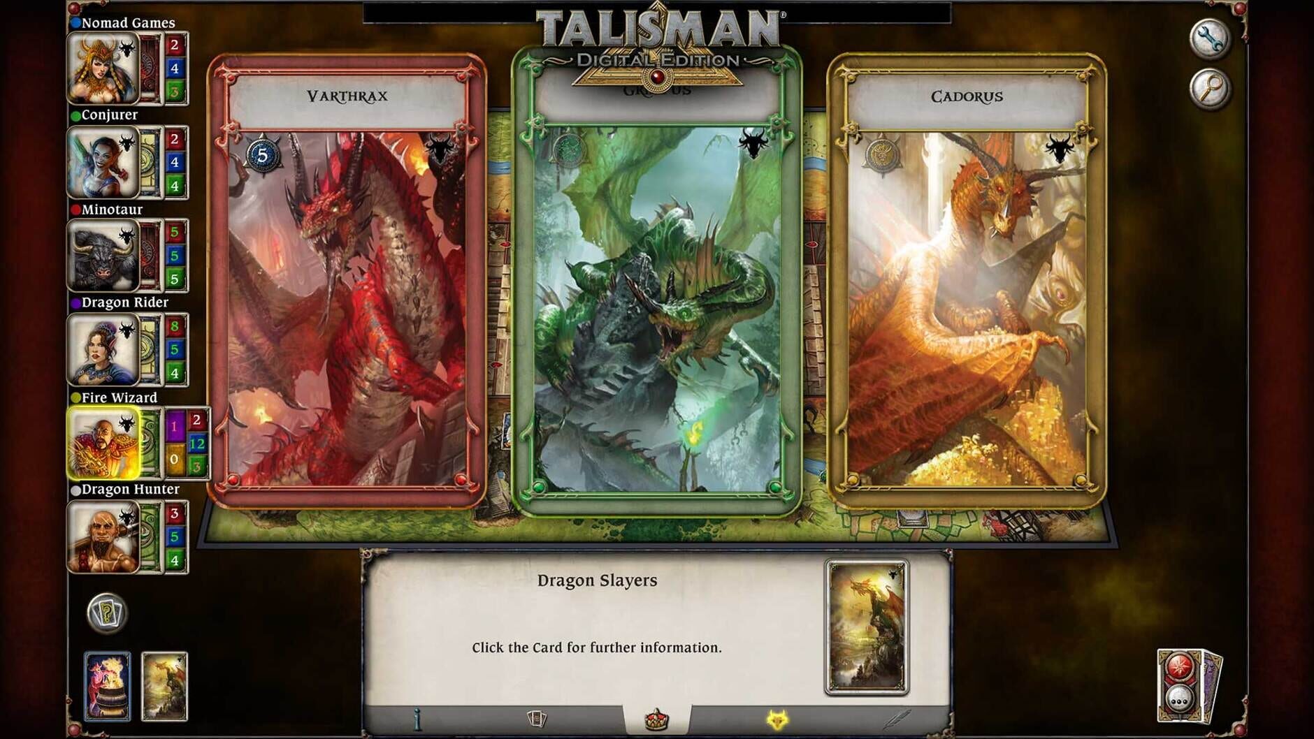 Screenshot for Talisman: The Dragon