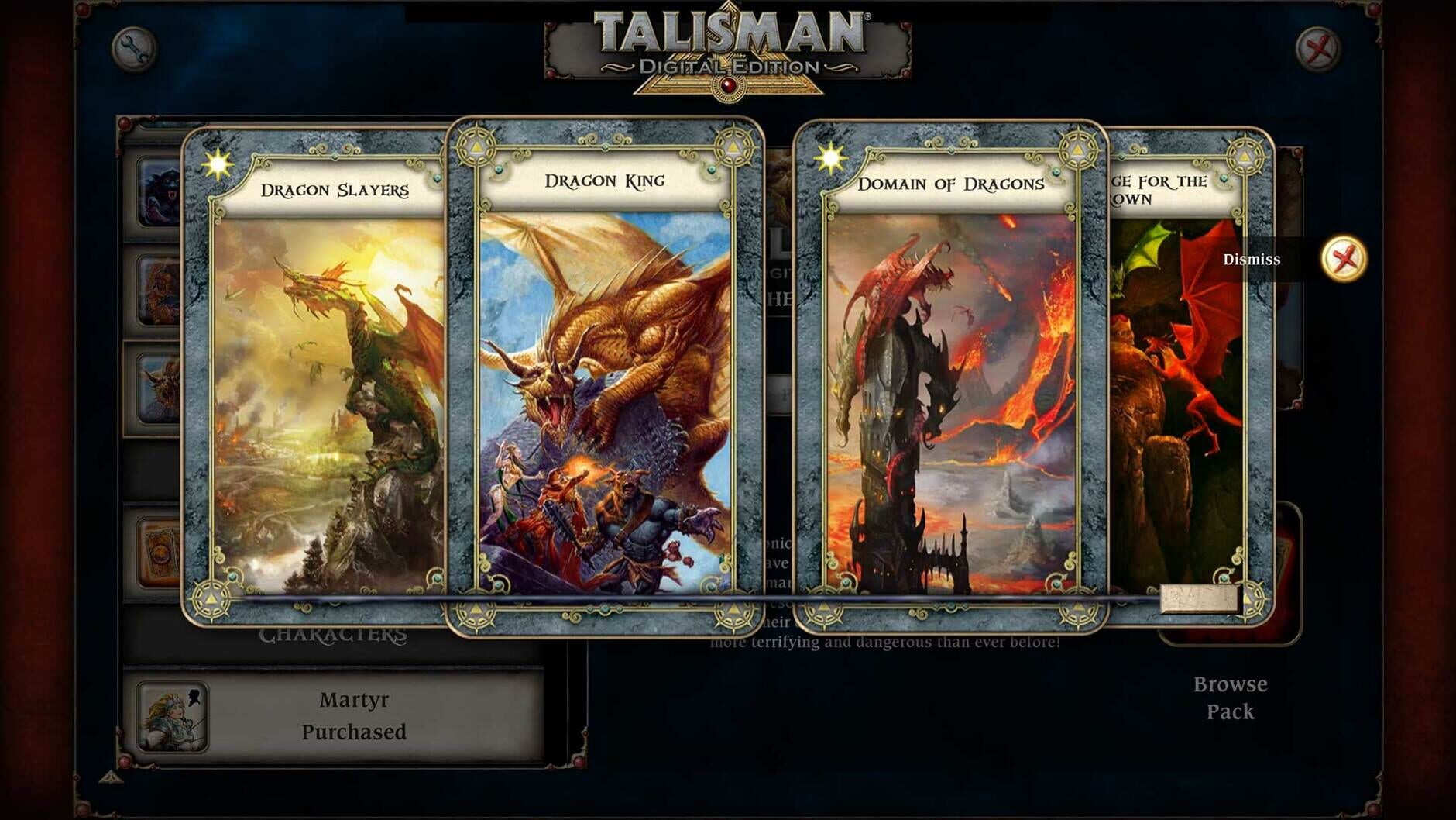 Screenshot for Talisman: The Dragon