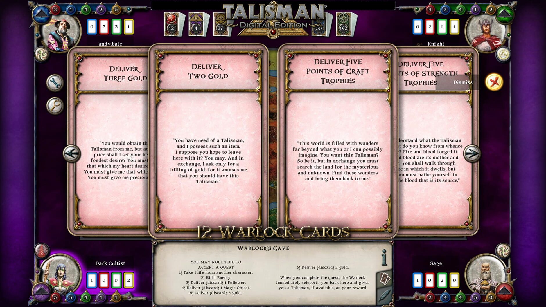 Screenshot for Talisman: Digital Edition - The Reaper