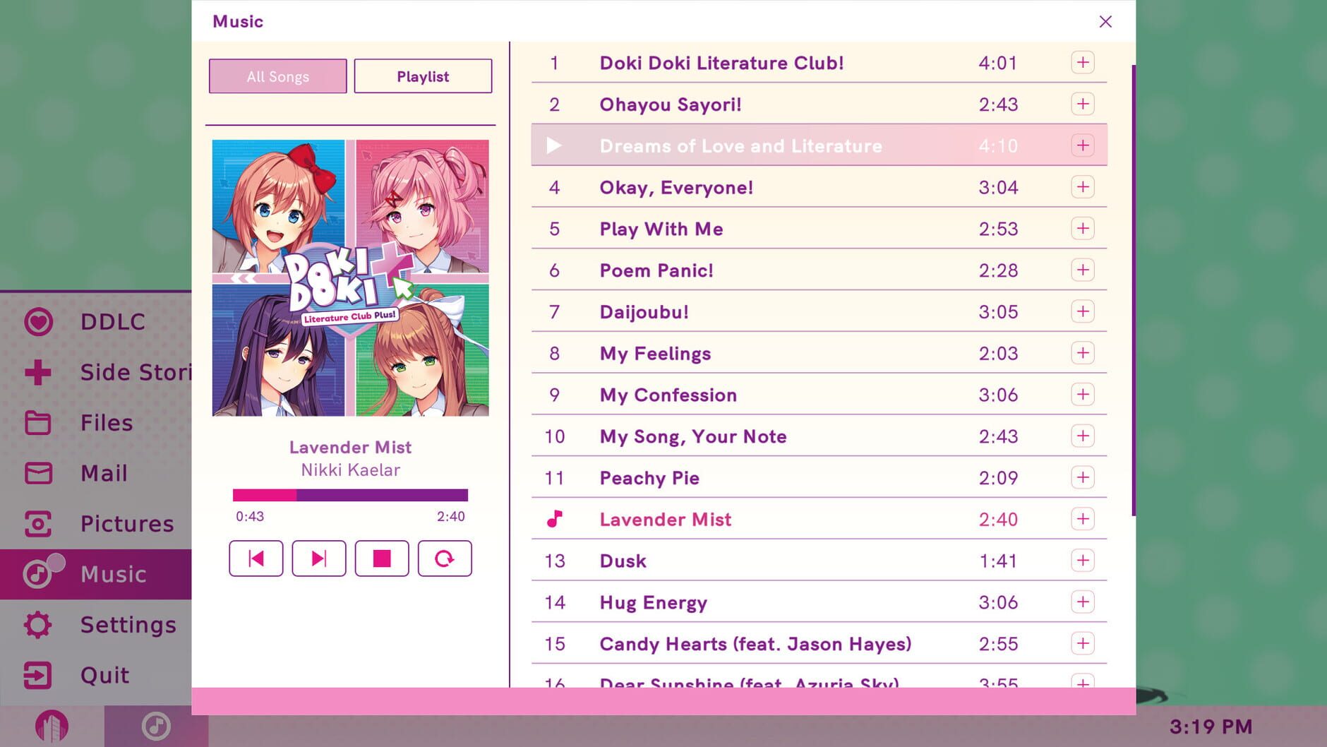 Screenshot for Doki Doki Literature Club Plus!