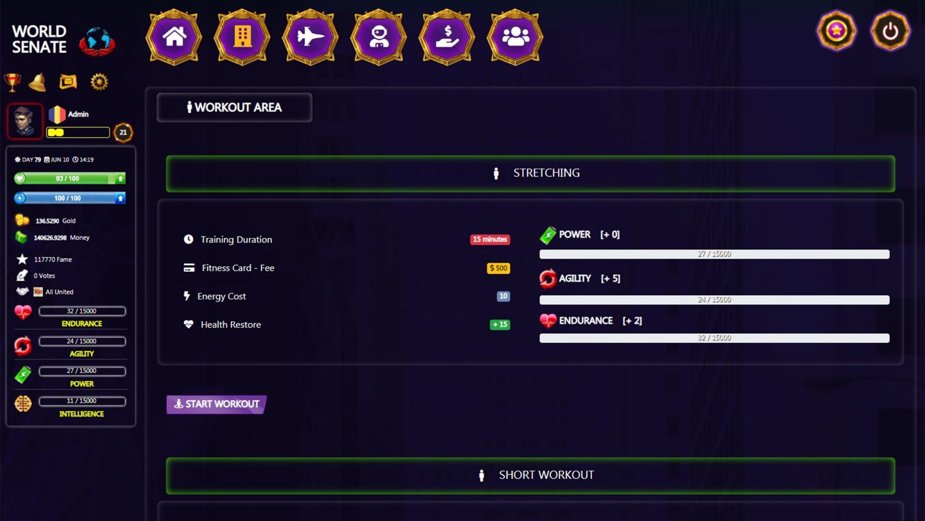 Screenshot for World Senate Game - Free Online Multiplayer Game