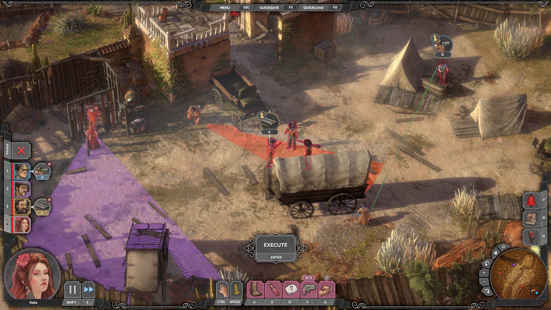 Screenshot for Desperados III: Money for the Vultures - Part 1: Late to the Party