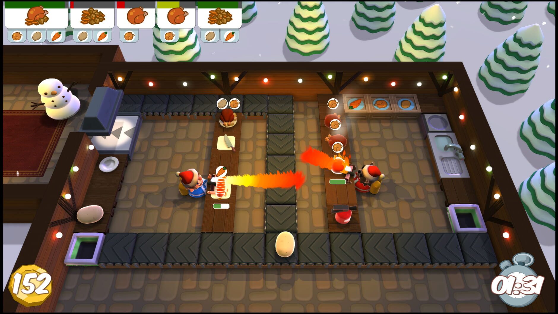 Screenshot for Overcooked!: The Festive Seasoning