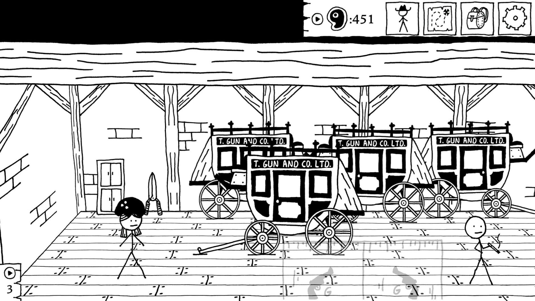 Screenshot for West of Loathing: Reckonin' at Gun Manor