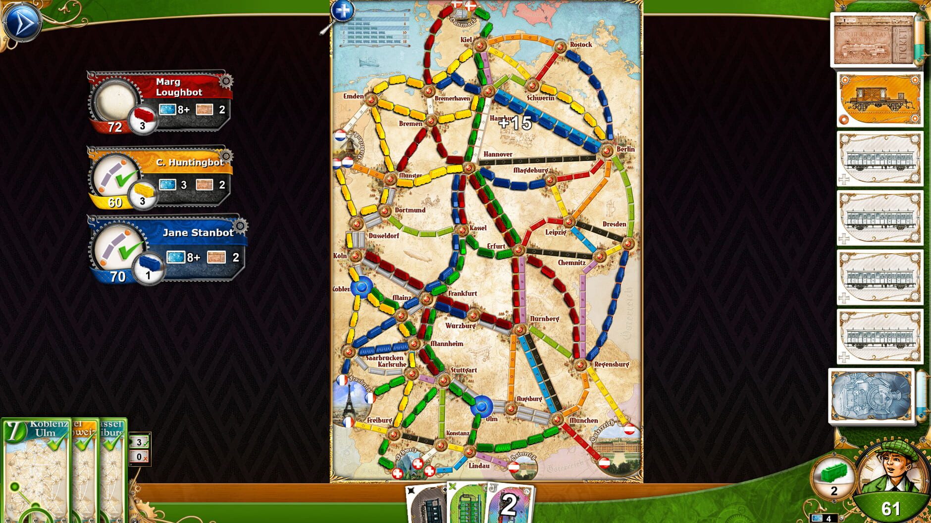 Screenshot for Ticket to Ride: Germany