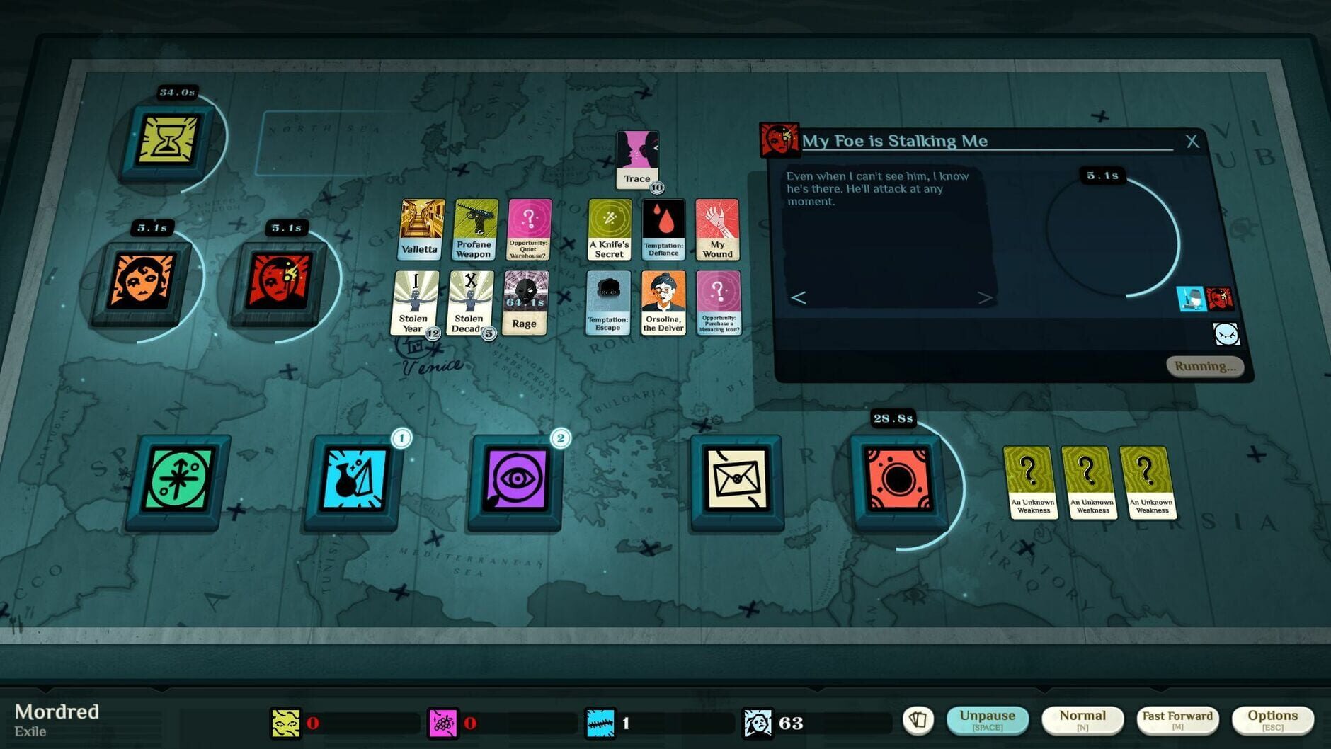 Screenshot for Cultist Simulator: The Exile