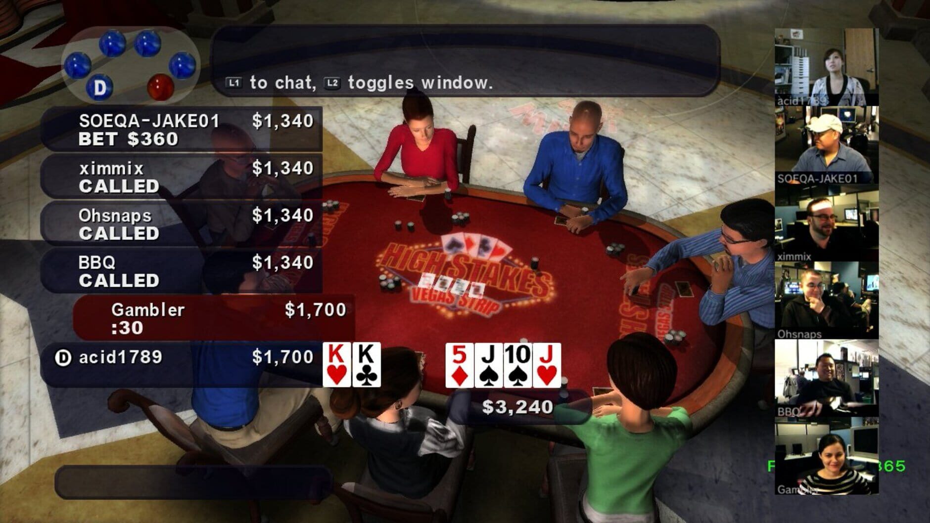 Screenshot for High Stakes on the Vegas Strip: Poker Edition