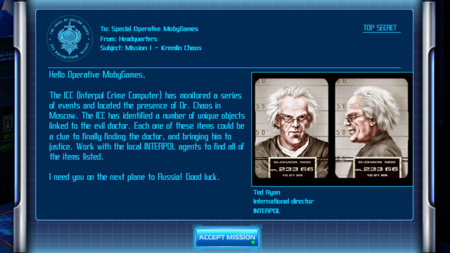 Screenshot for Interpol: The Trail of Dr. Chaos