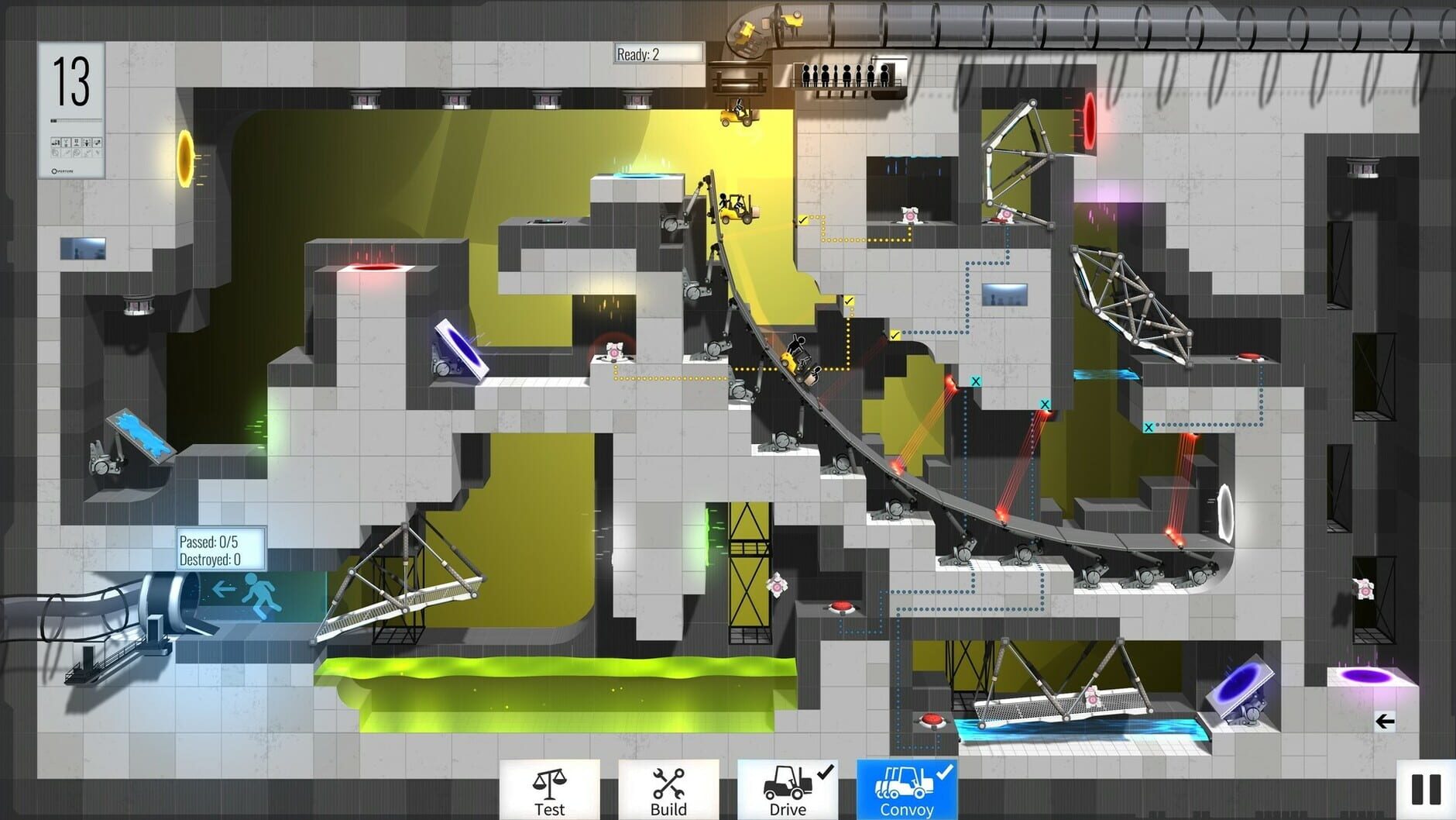 Screenshot for Bridge Constructor Portal: Portal Proficiency