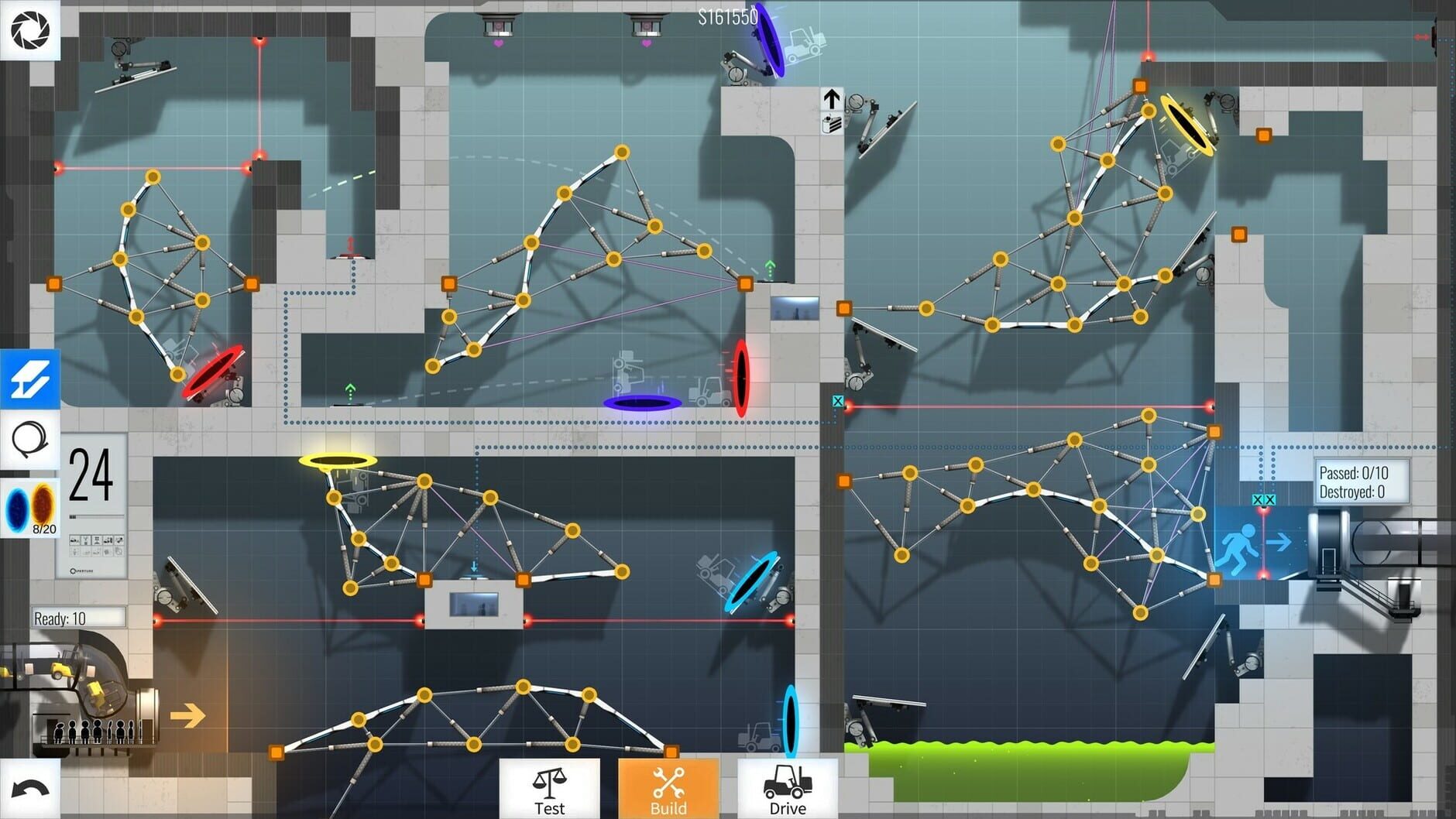 Screenshot for Bridge Constructor Portal: Portal Proficiency