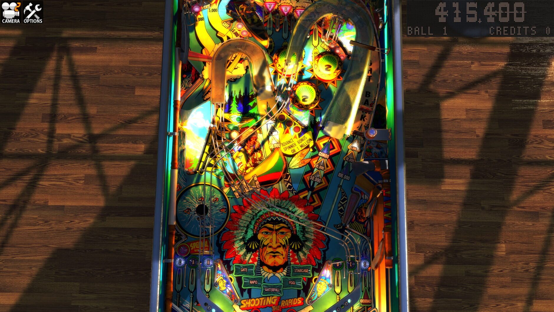 Screenshot for Zaccaria Pinball: Shooting the Rapids