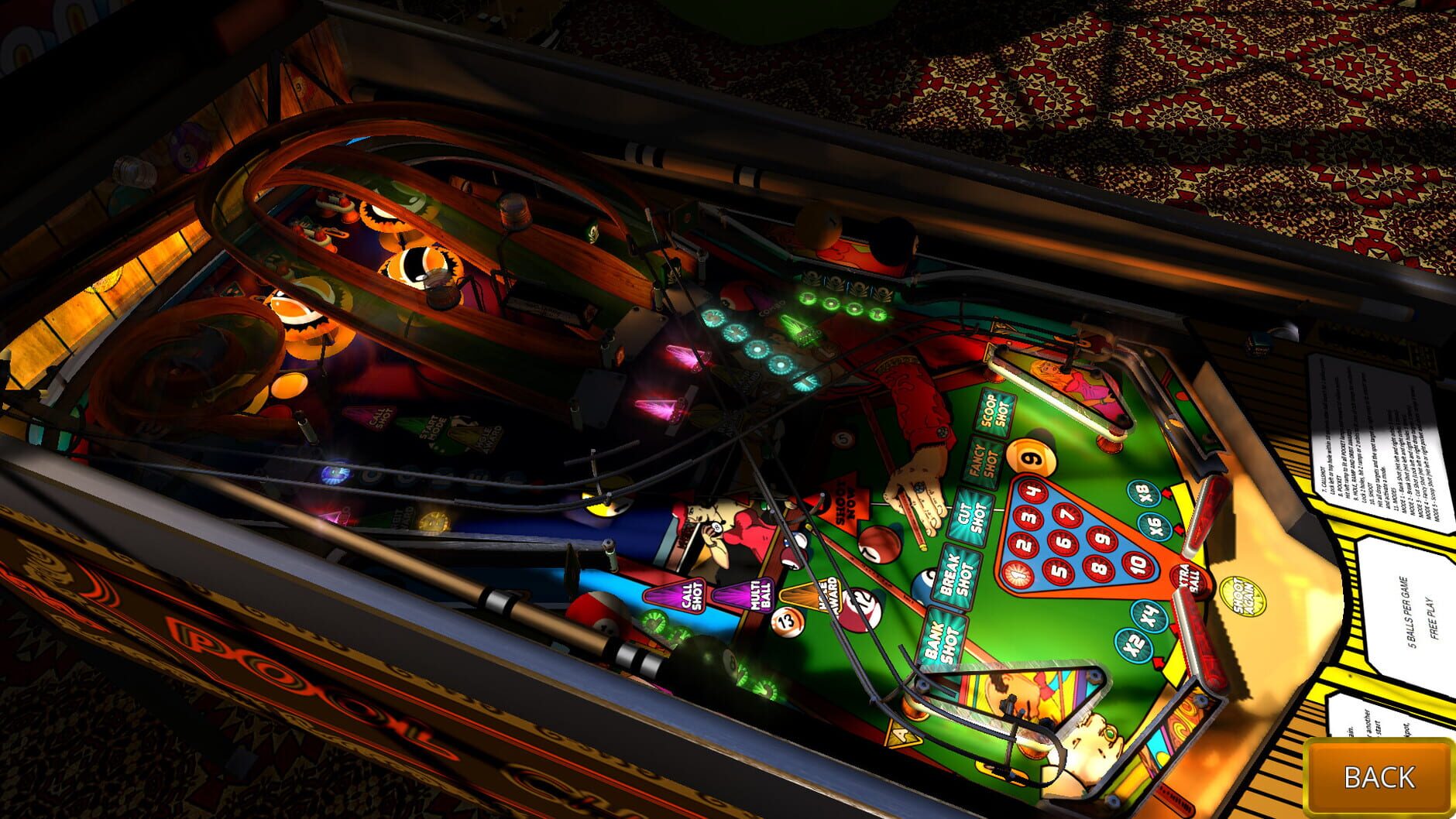 Screenshot for Zaccaria Pinball: Pool Champion 2018 Table