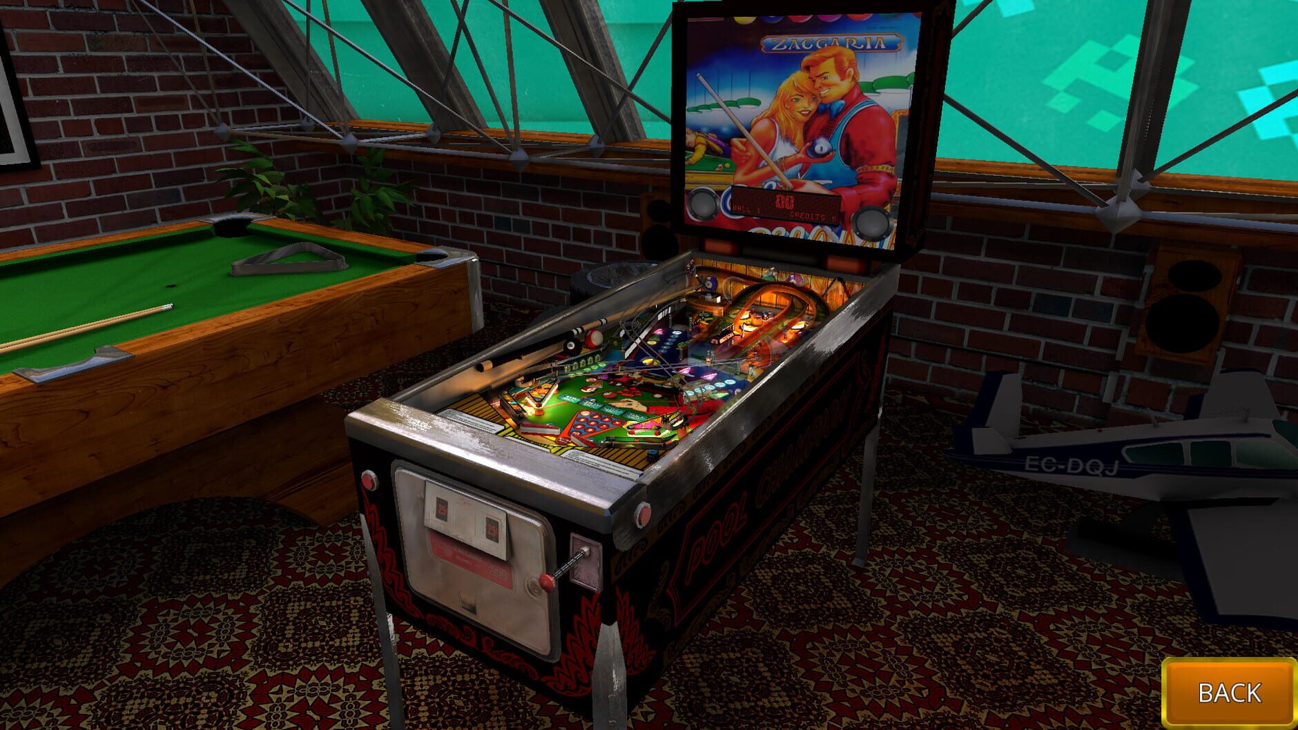 Screenshot for Zaccaria Pinball: Pool Champion 2018 Table