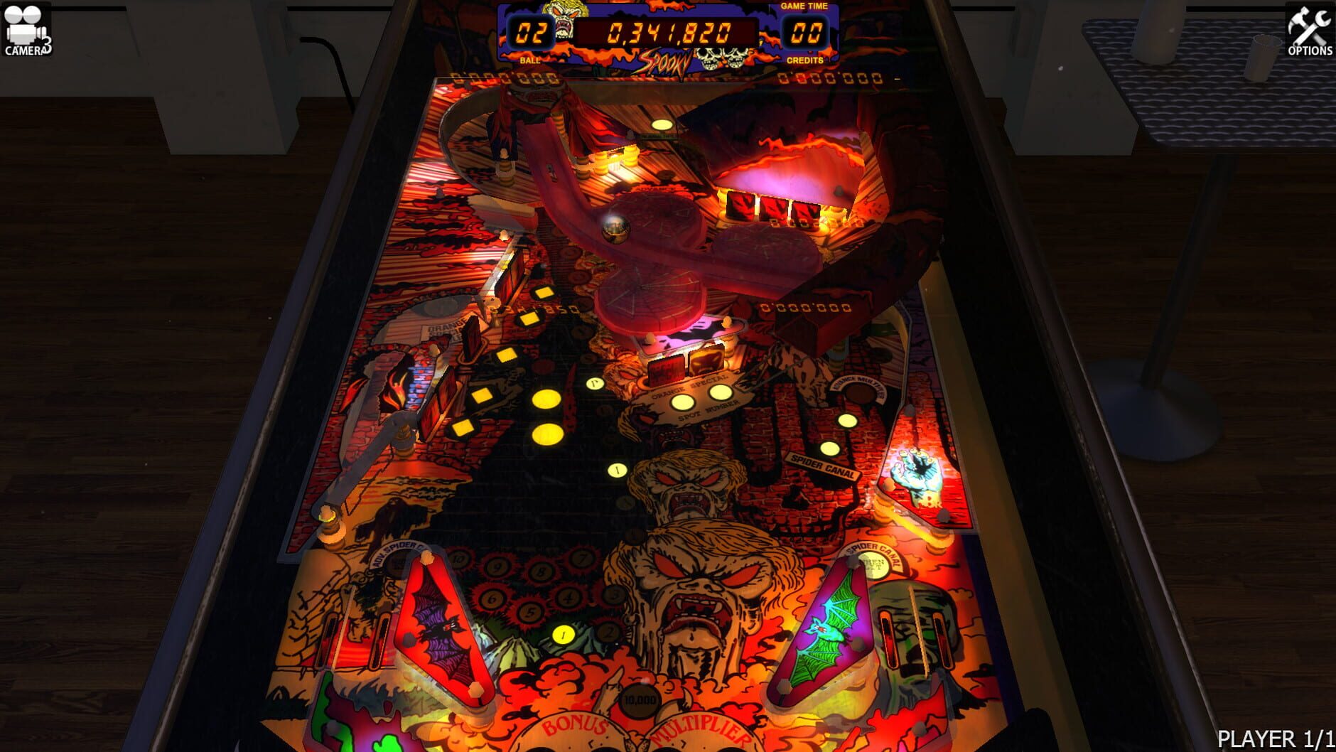 Screenshot for Zaccaria Pinball: Spooky Table