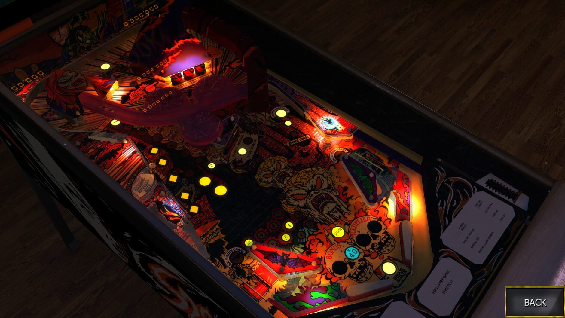 Screenshot for Zaccaria Pinball: Spooky Table