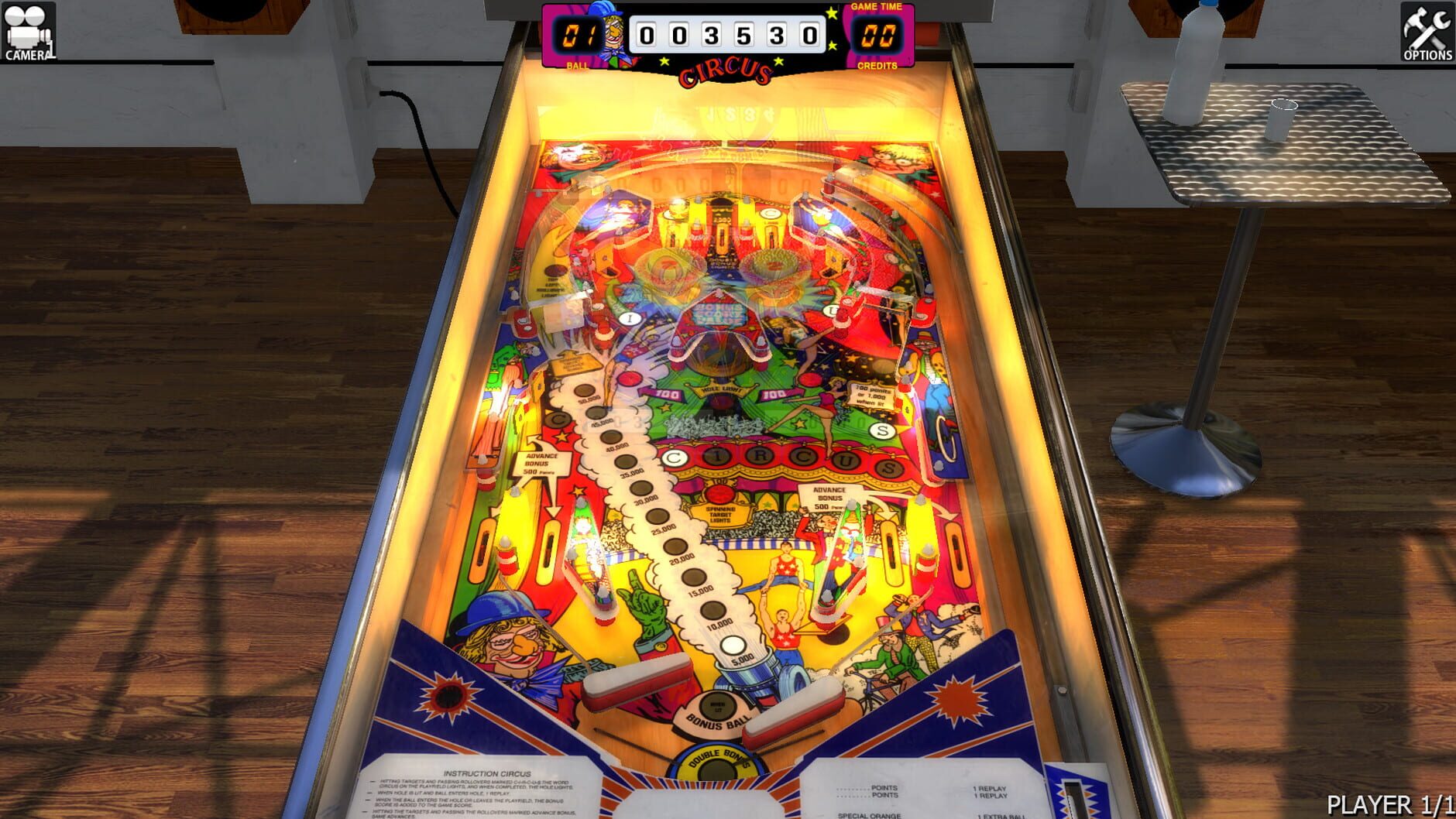 Screenshot for Zaccaria Pinball: Circus Table