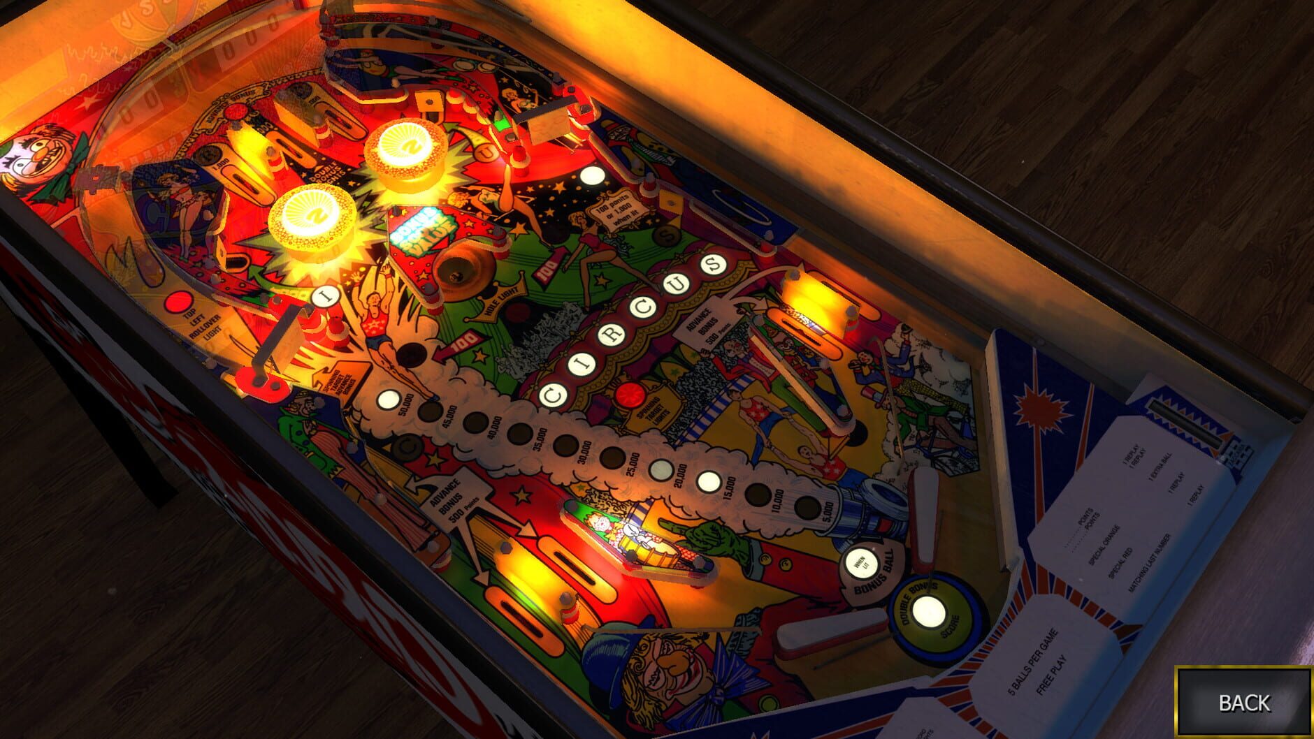 Screenshot for Zaccaria Pinball: Circus Table