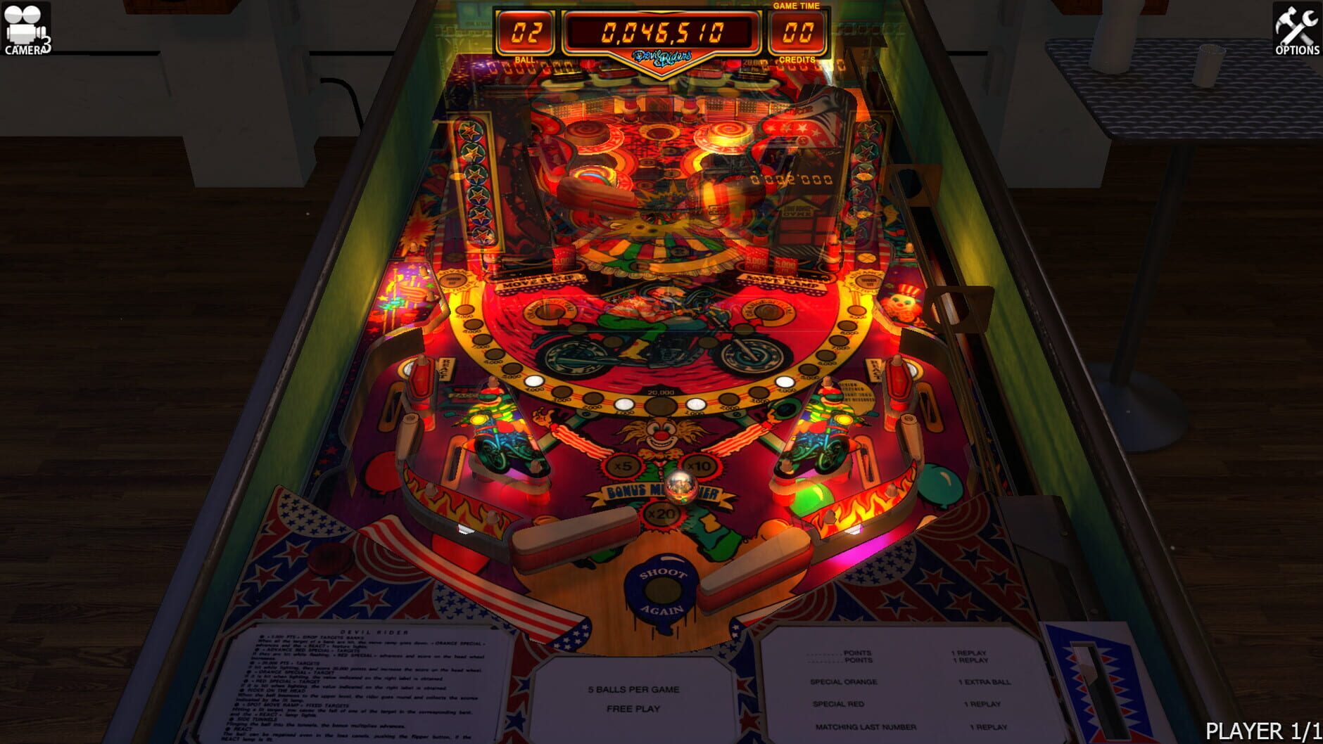Screenshot for Zaccaria Pinball: Devil Riders Table