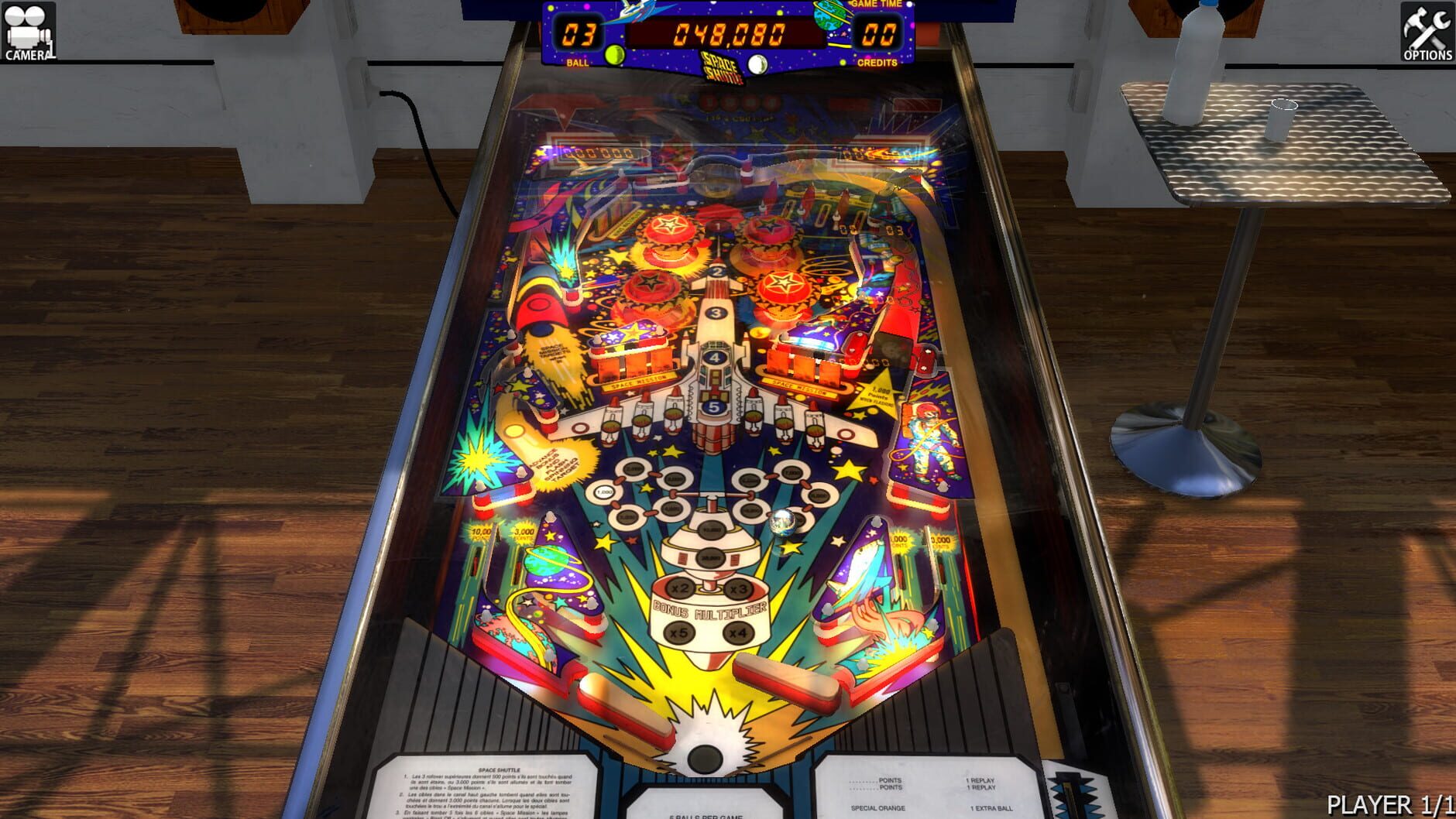 Screenshot for Zaccaria Pinball: Space Shuttle Table