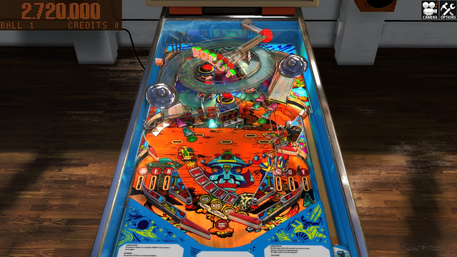 Screenshot for Zaccaria Pinball: Robot 2018 Table