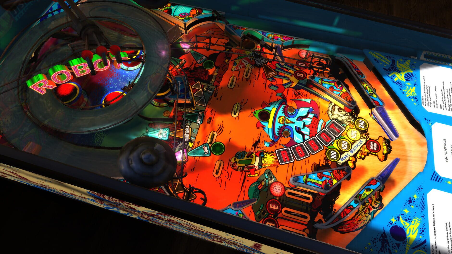 Screenshot for Zaccaria Pinball: Robot 2018 Table