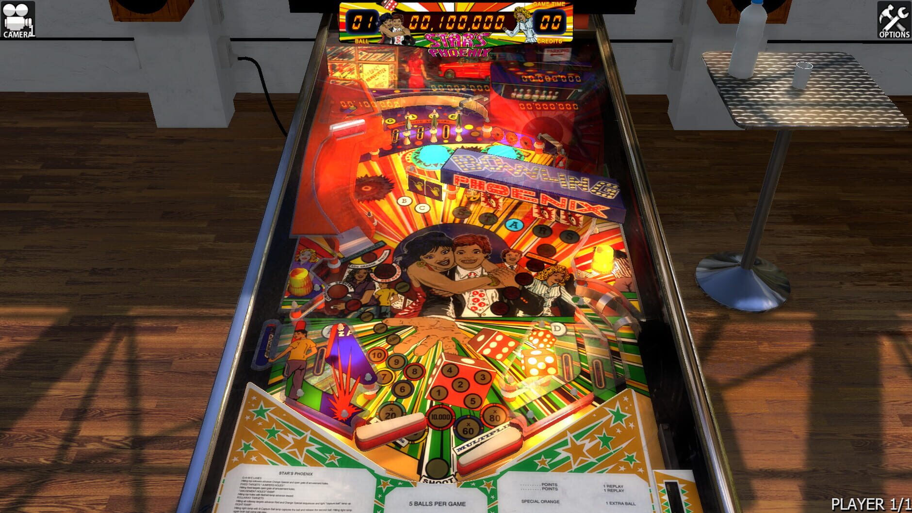 Screenshot for Zaccaria Pinball: Star's Phoenix Table