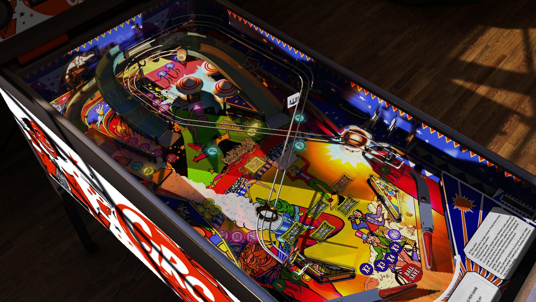 Screenshot for Zaccaria Pinball: Circus 2017 Table