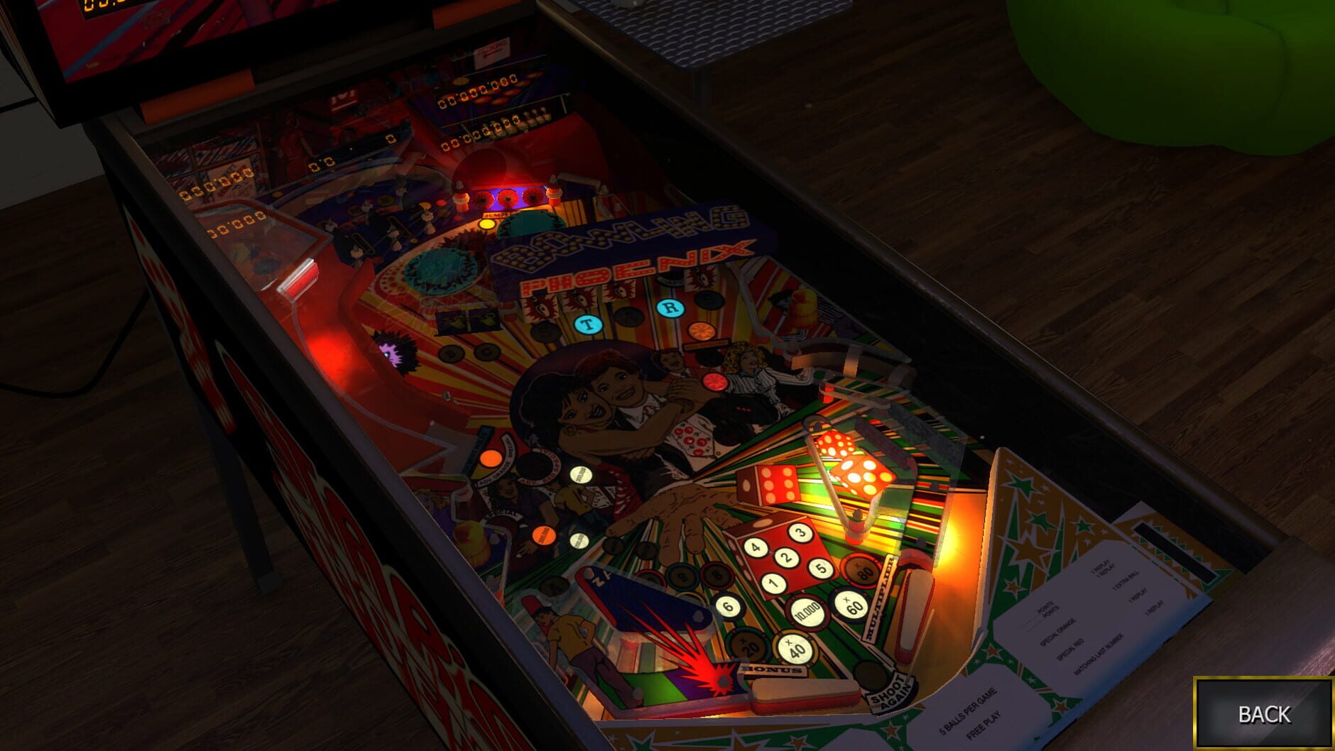 Screenshot for Zaccaria Pinball: Star's Phoenix Table