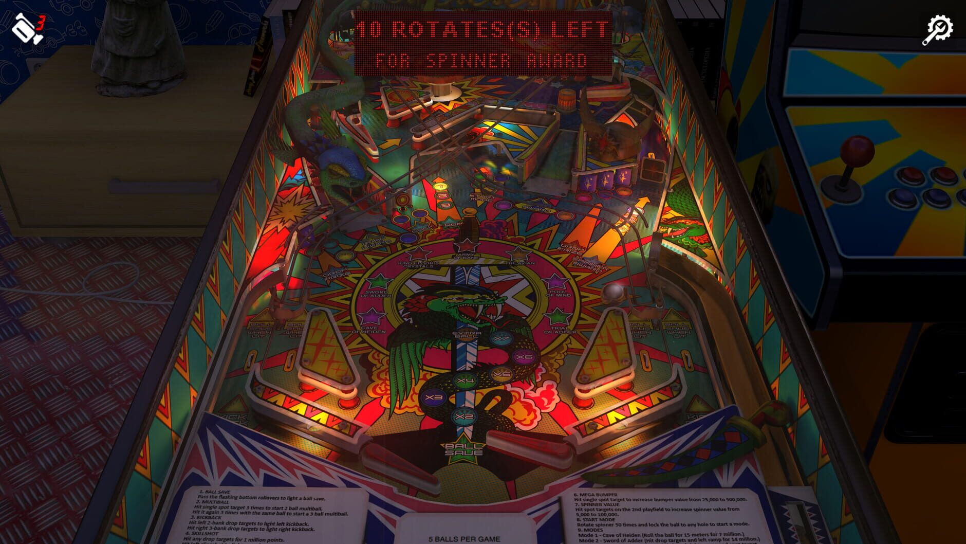 Screenshot for Zaccaria Pinball: Star God 2019 Table