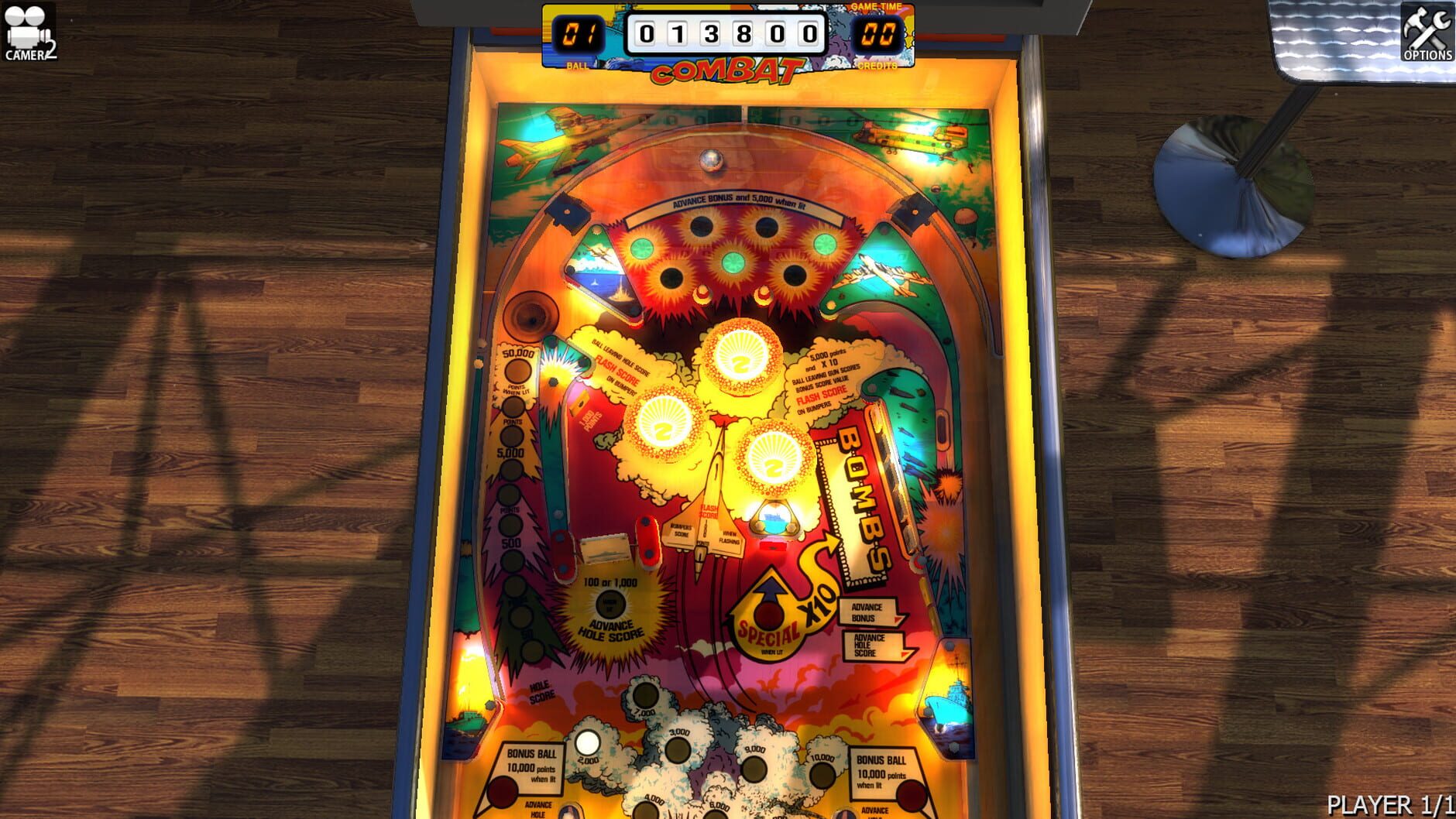 Screenshot for Zaccaria Pinball: Combat Table