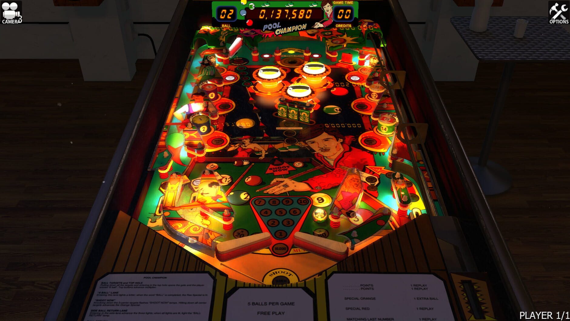 Screenshot for Zaccaria Pinball: Pool Champion Table