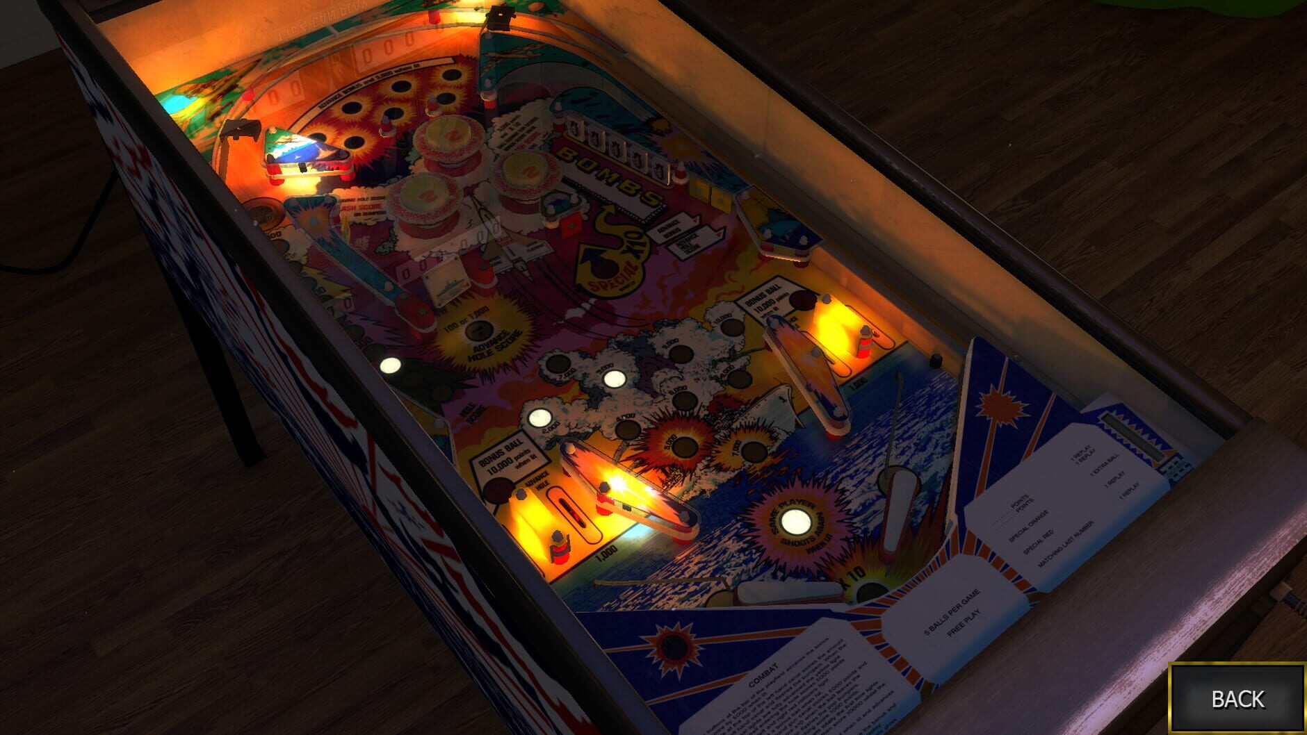 Screenshot for Zaccaria Pinball: Combat Table