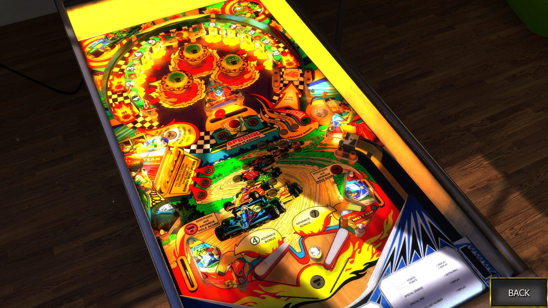 Screenshot for Zaccaria Pinball: Hot Wheels Table