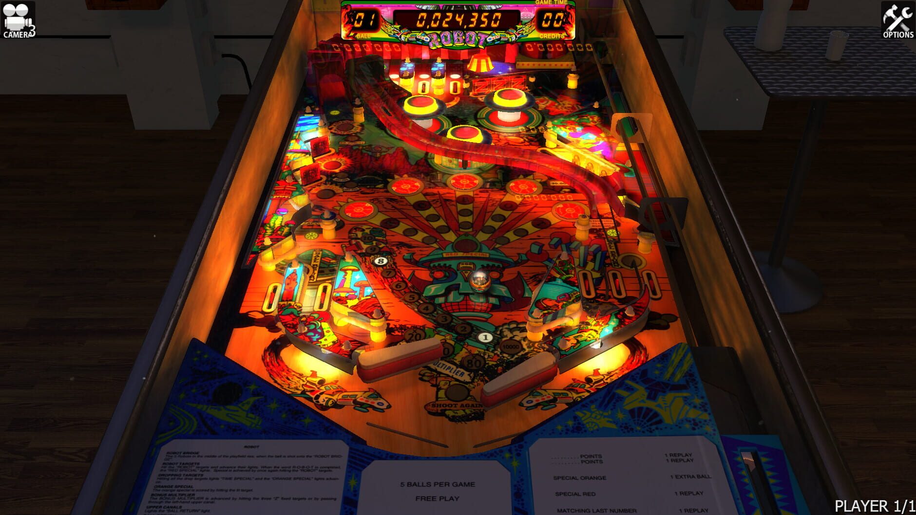 Screenshot for Zaccaria Pinball: Robot Table