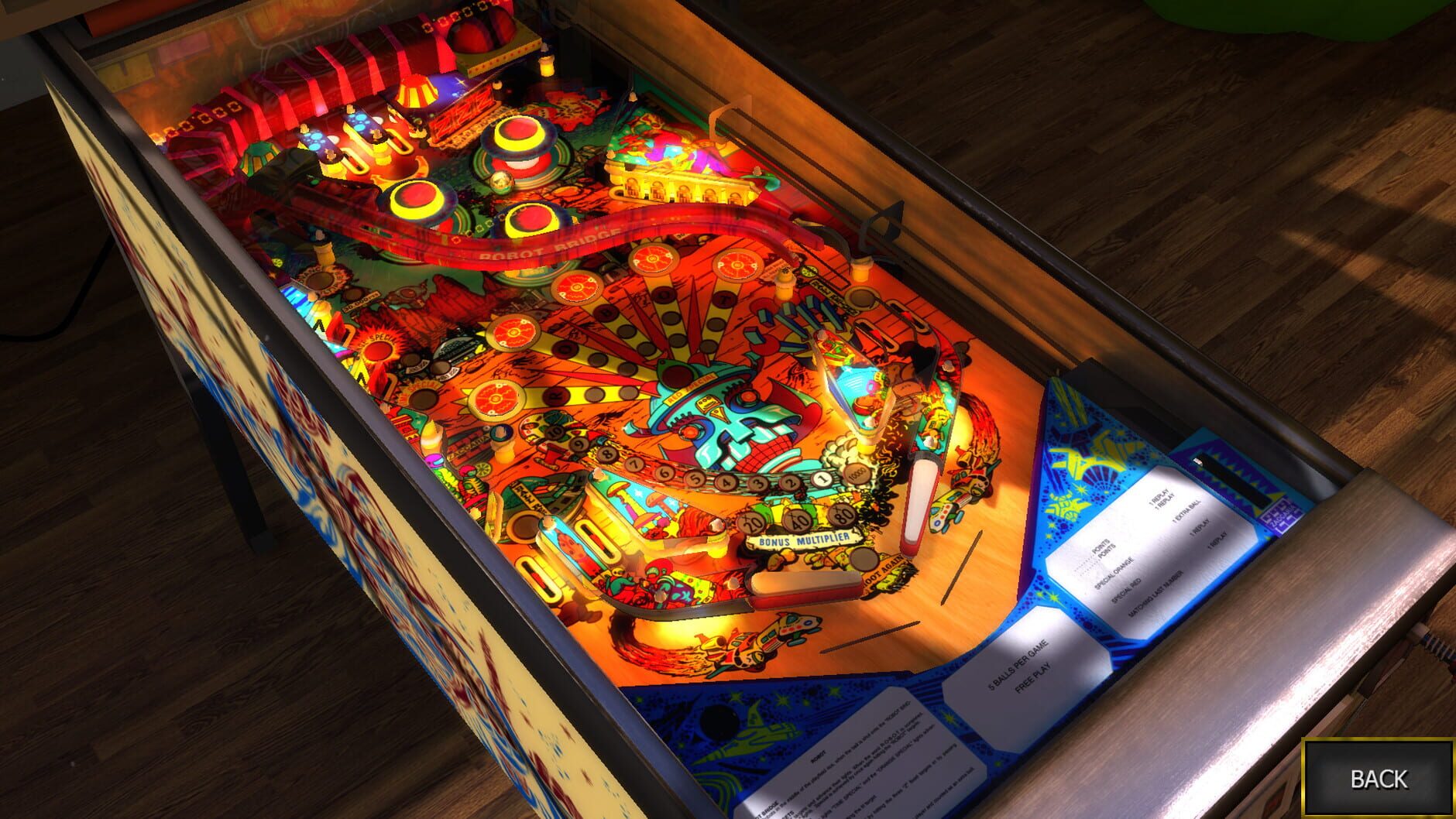 Screenshot for Zaccaria Pinball: Robot Table