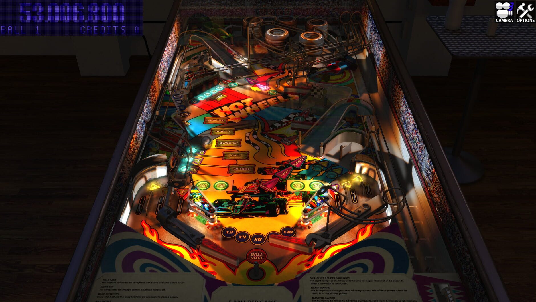 Screenshot for Zaccaria Pinball: Hot Wheels 2017 Table