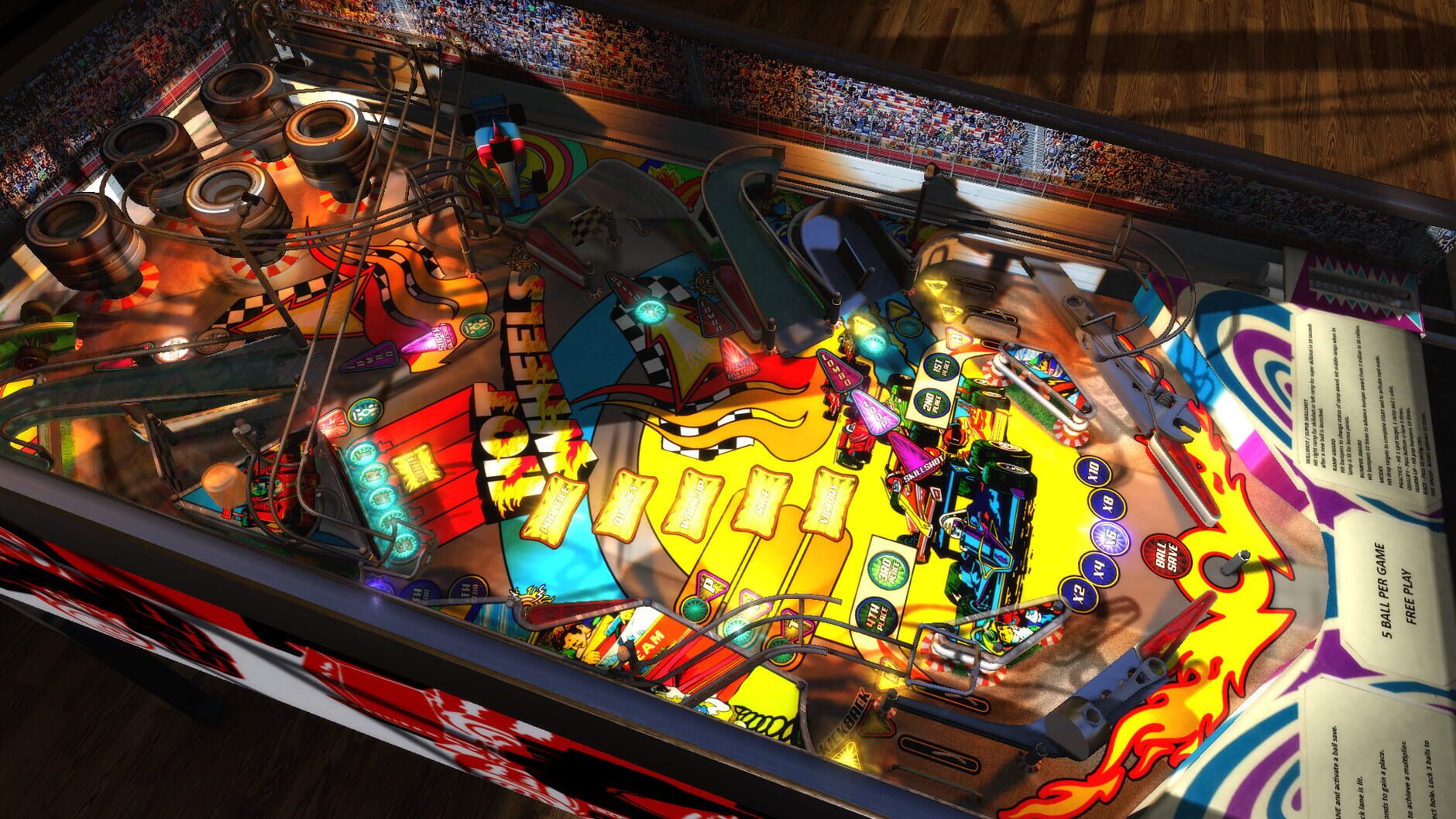 Screenshot for Zaccaria Pinball: Hot Wheels 2017 Table
