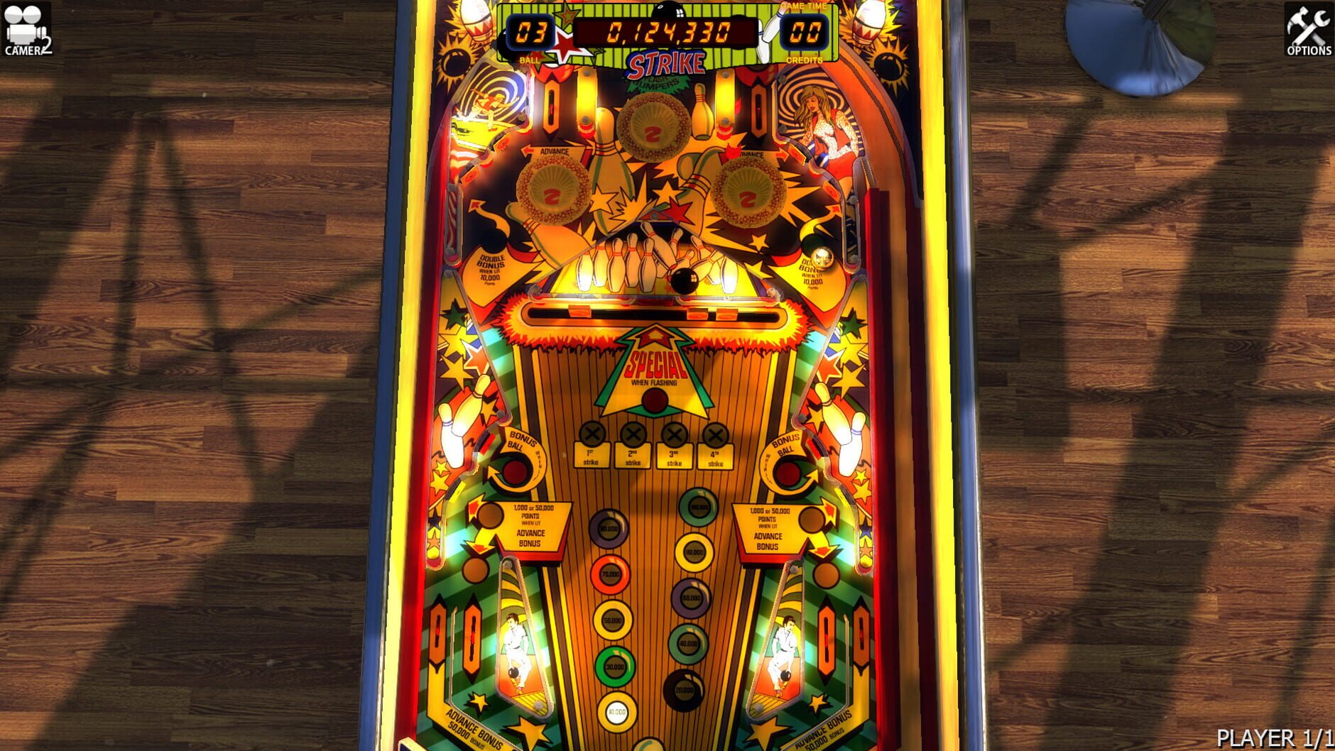 Screenshot for Zaccaria Pinball: Strike Table