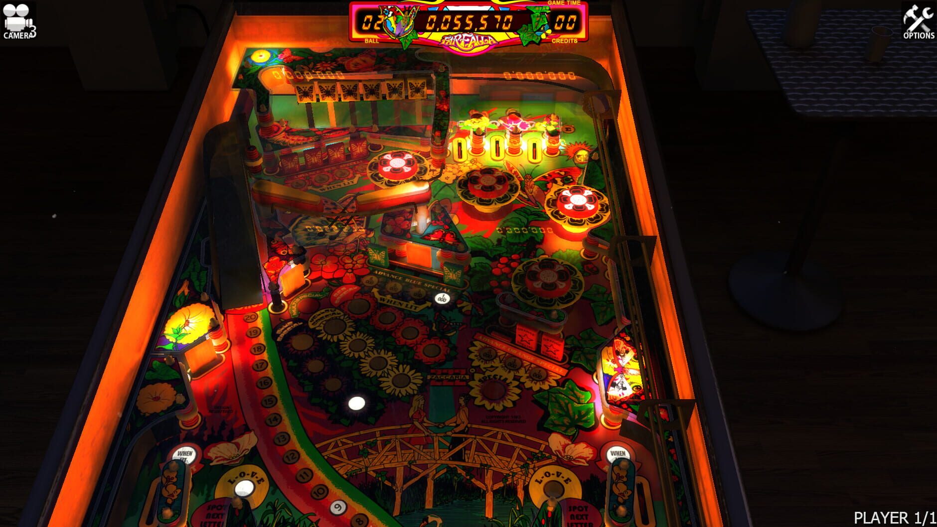 Screenshot for Zaccaria Pinball: Farfalla Table