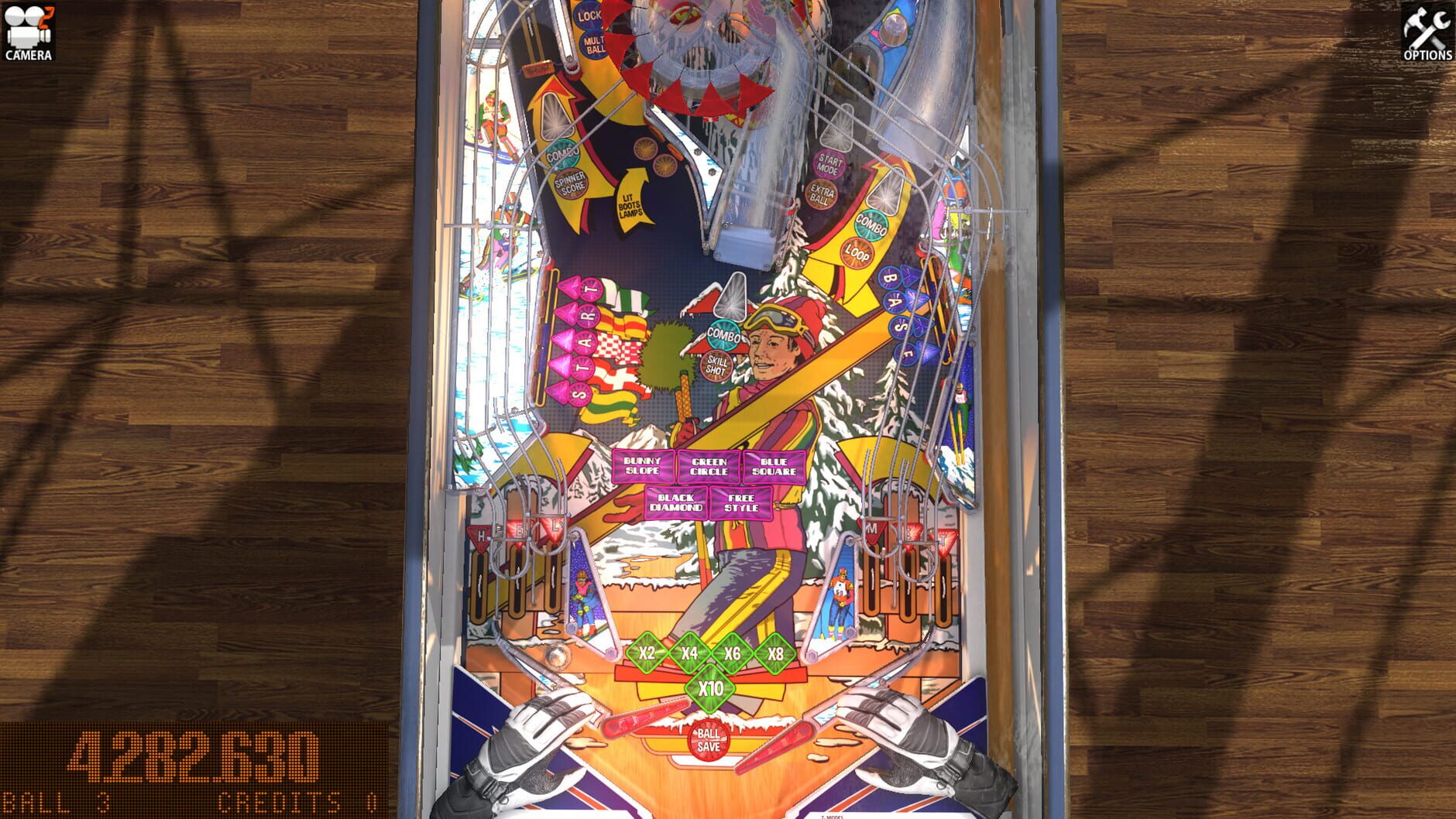 Screenshot for Zaccaria Pinball: Winter Sports 2018 Table