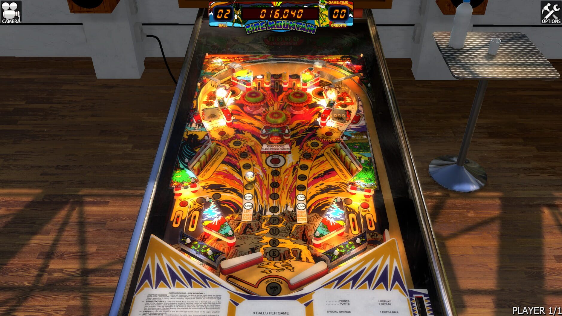 Screenshot for Zaccaria Pinball: Fire Mountain Table