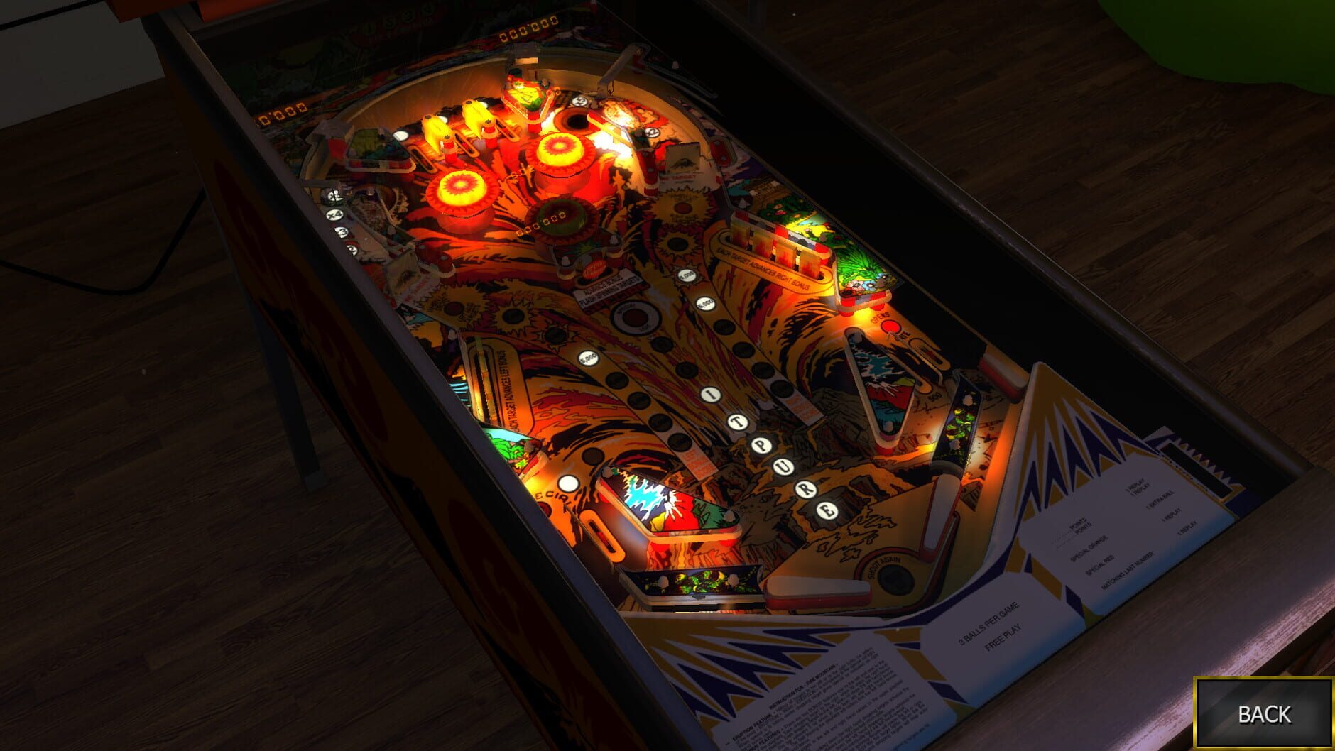 Screenshot for Zaccaria Pinball: Fire Mountain Table