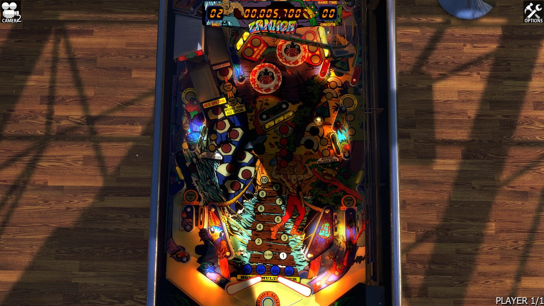 Screenshot for Zaccaria Pinball: Zankor Table