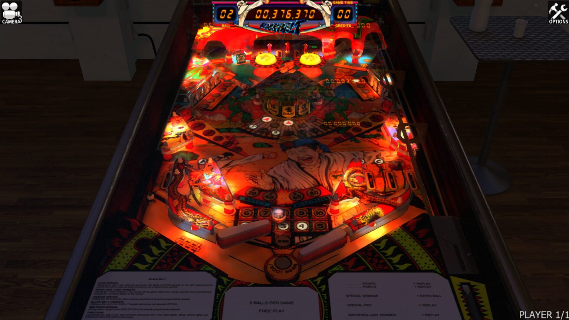 Screenshot for Zaccaria Pinball: Blackbelt Table