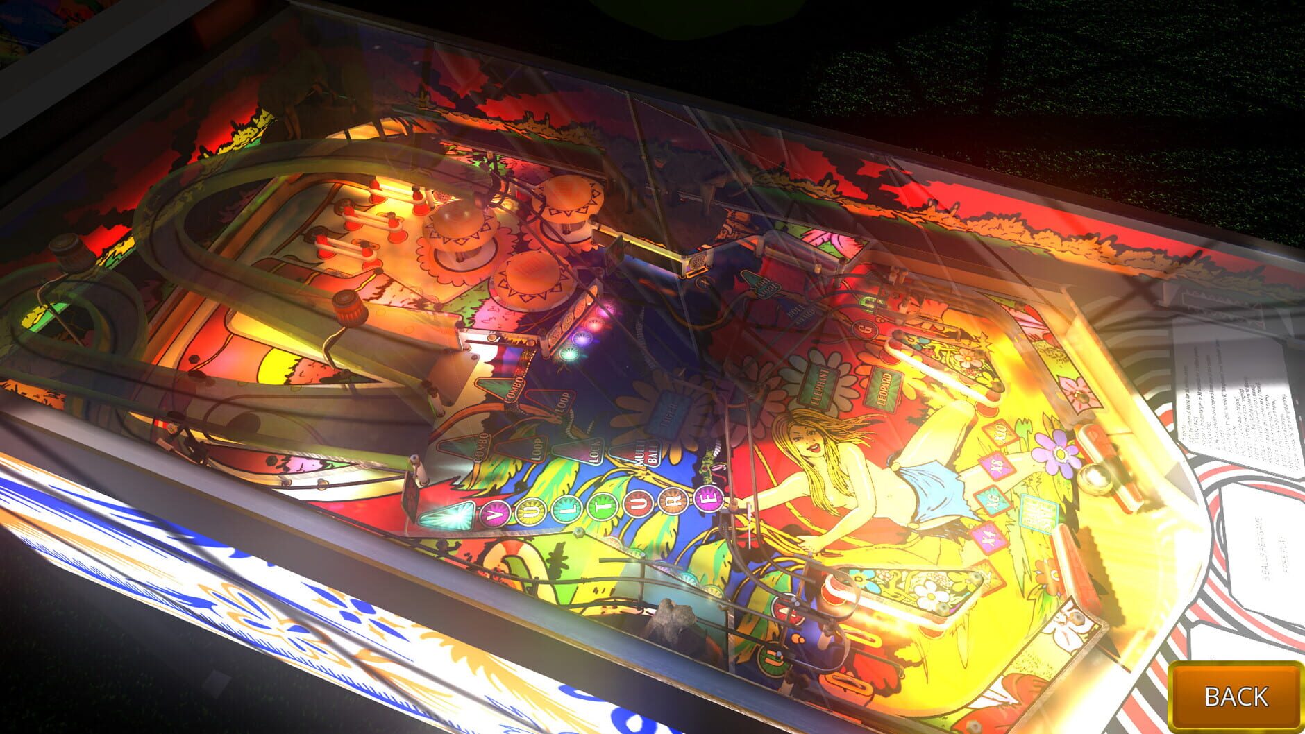 Screenshot for Zaccaria Pinball: Wood's Queen 2019 Table