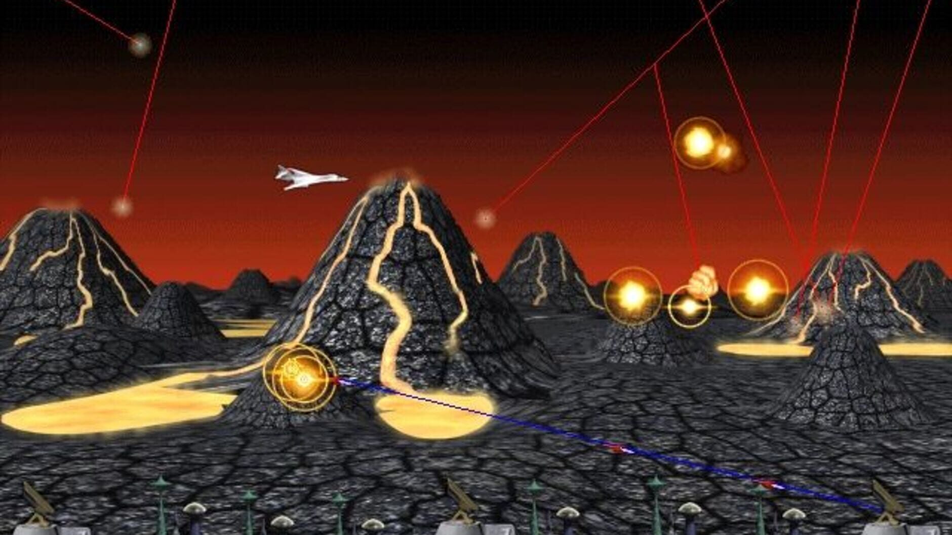 Screenshot for Missile Command