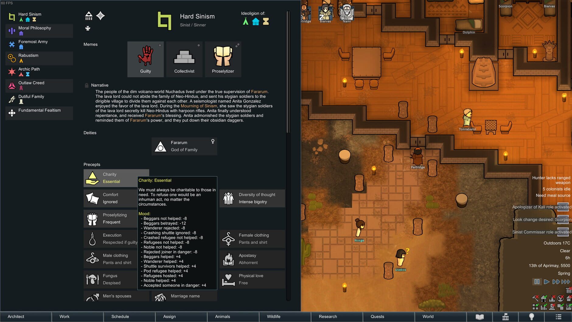 Screenshot for RimWorld: Ideology