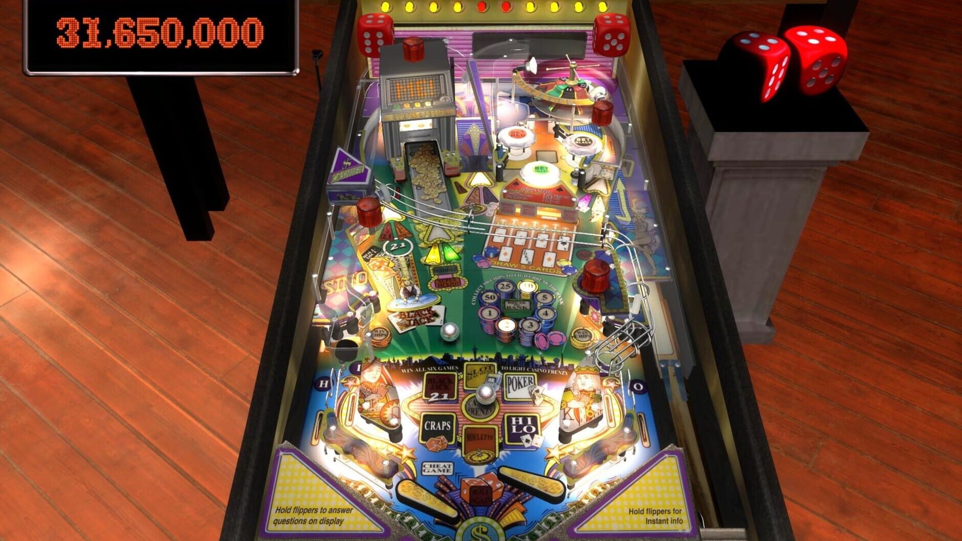Screenshot for Stern Pinball Arcade: High Roller Casino