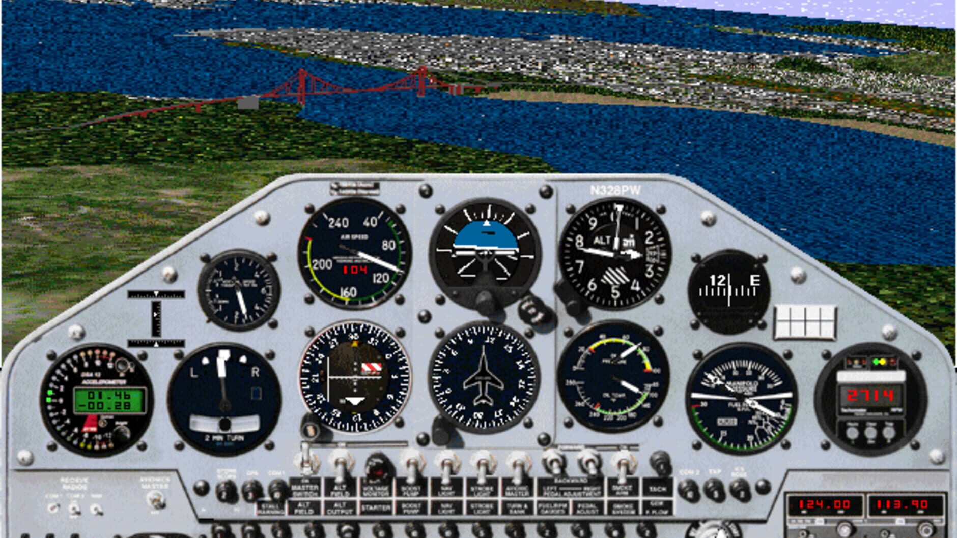 Screenshot for Microsoft Flight Simulator for Windows 95