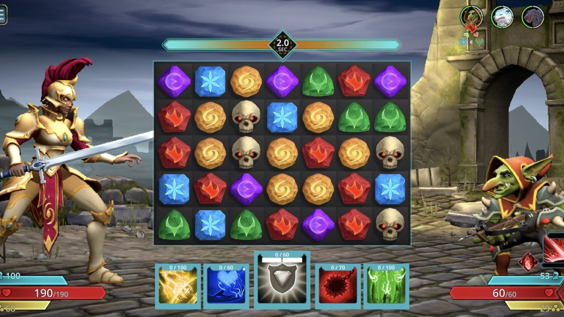 Screenshot for Puzzle Quest 3
